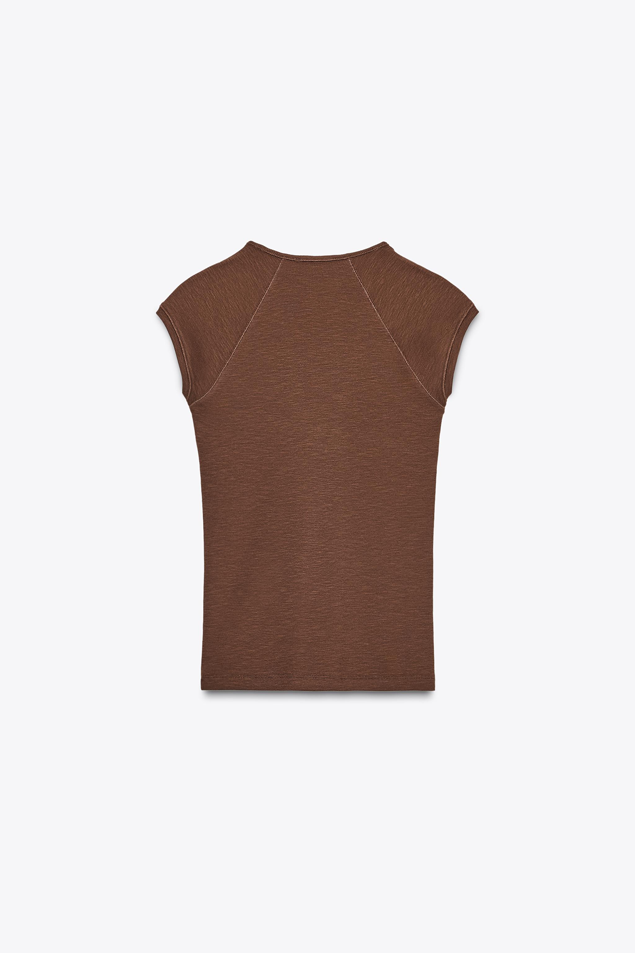 RIB V-NECK T-SHIRT